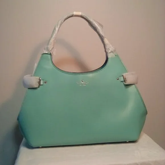 Authentic Kate Spade Vanston Dylan Caribbean blue satchel purse bag - Picture 5 of 13